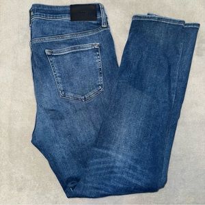 Express Slim Fit Men's Medium Wash Hyper Stretch Jeans 34x32